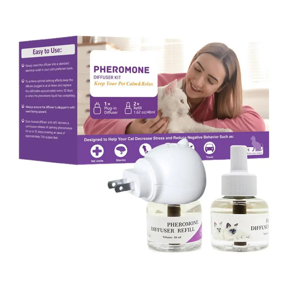 Diffuseur Phéromones Apaisantes ZenPaw™ + Recharges | Nuits Sereines