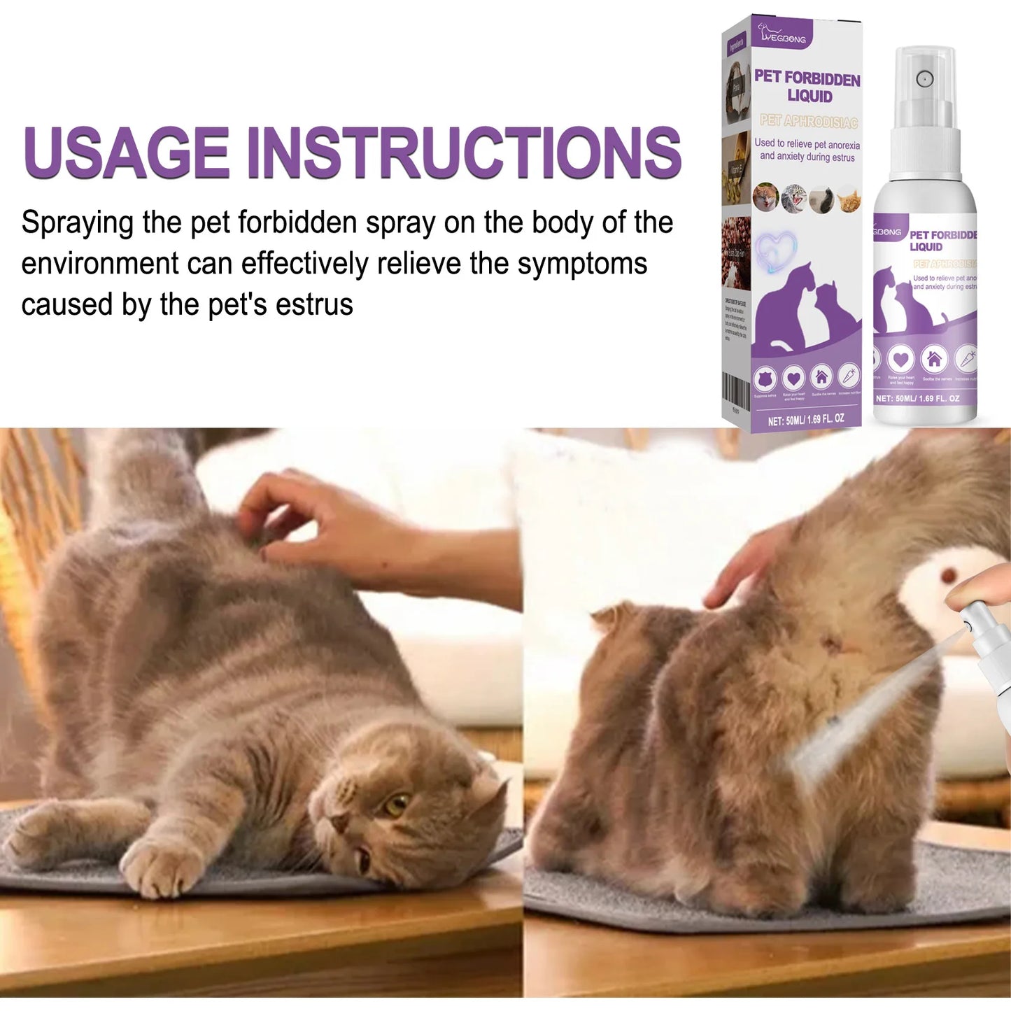 Spray Apaisant aux Phéromones ZenPaw™ - Sérénité & Nuit Paisible
