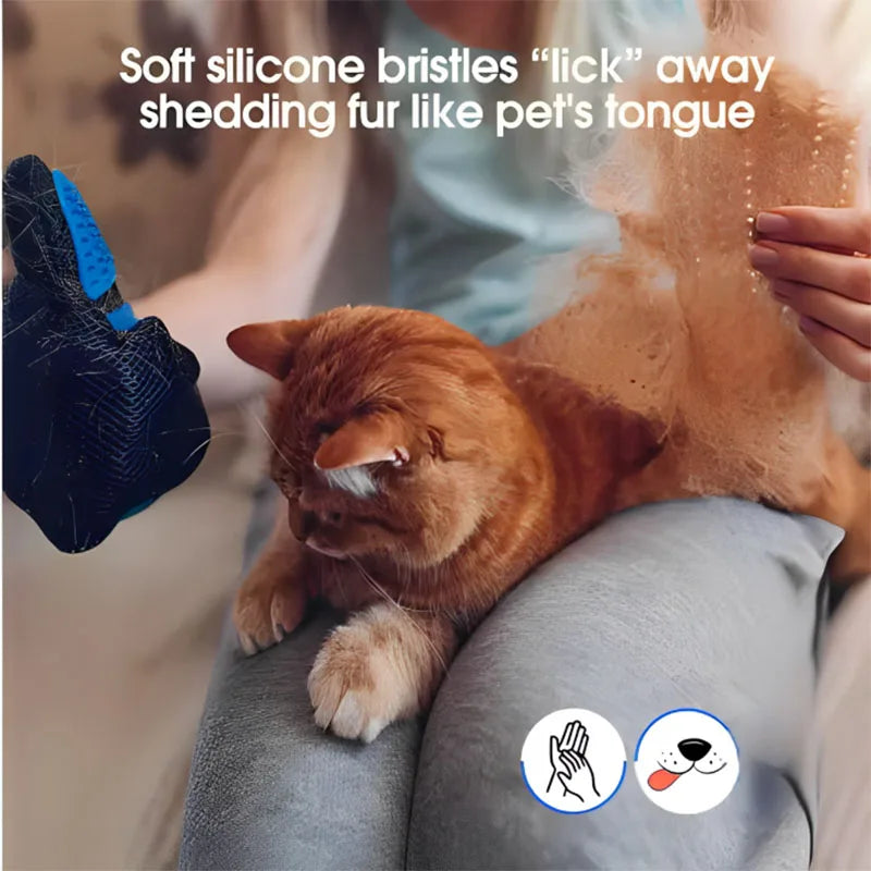 Gant Massage & Toilettage Silicone ZenPaw™ — Apaisant Anti-Poils