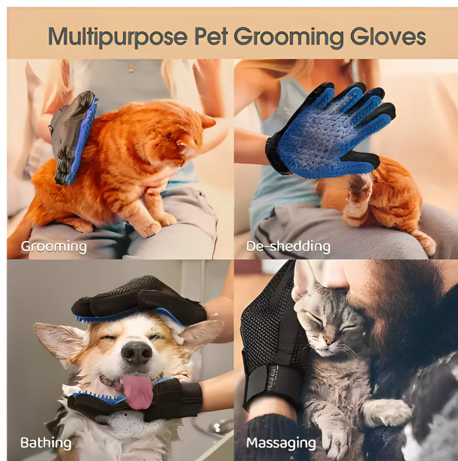 Gant Massage & Toilettage Silicone ZenPaw™ — Apaisant Anti-Poils