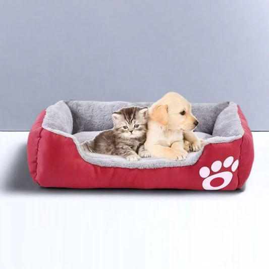 Sac de Couchage Cocon Chien ZenPaw™ — Sommeil Apaisant, Empreintes