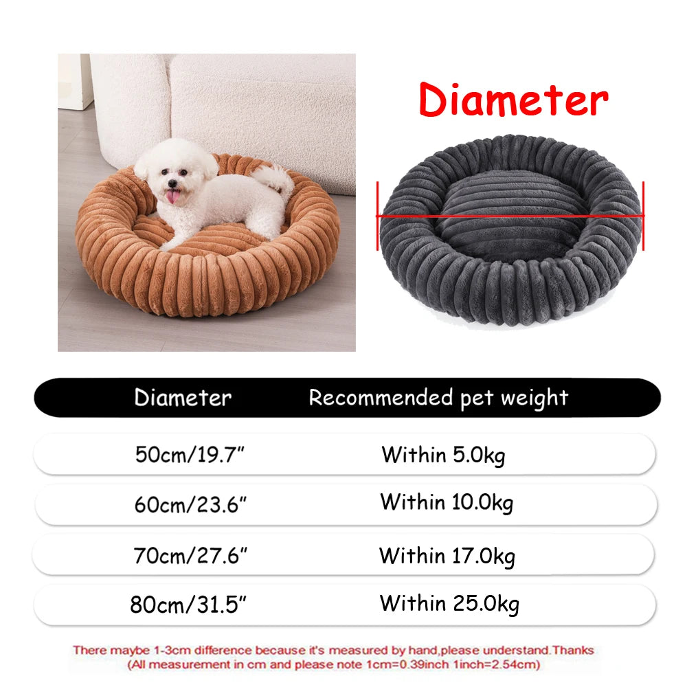 Lit Rond Cocon Apaisant ZenPaw™ - Grand Format Sommeil Serein
