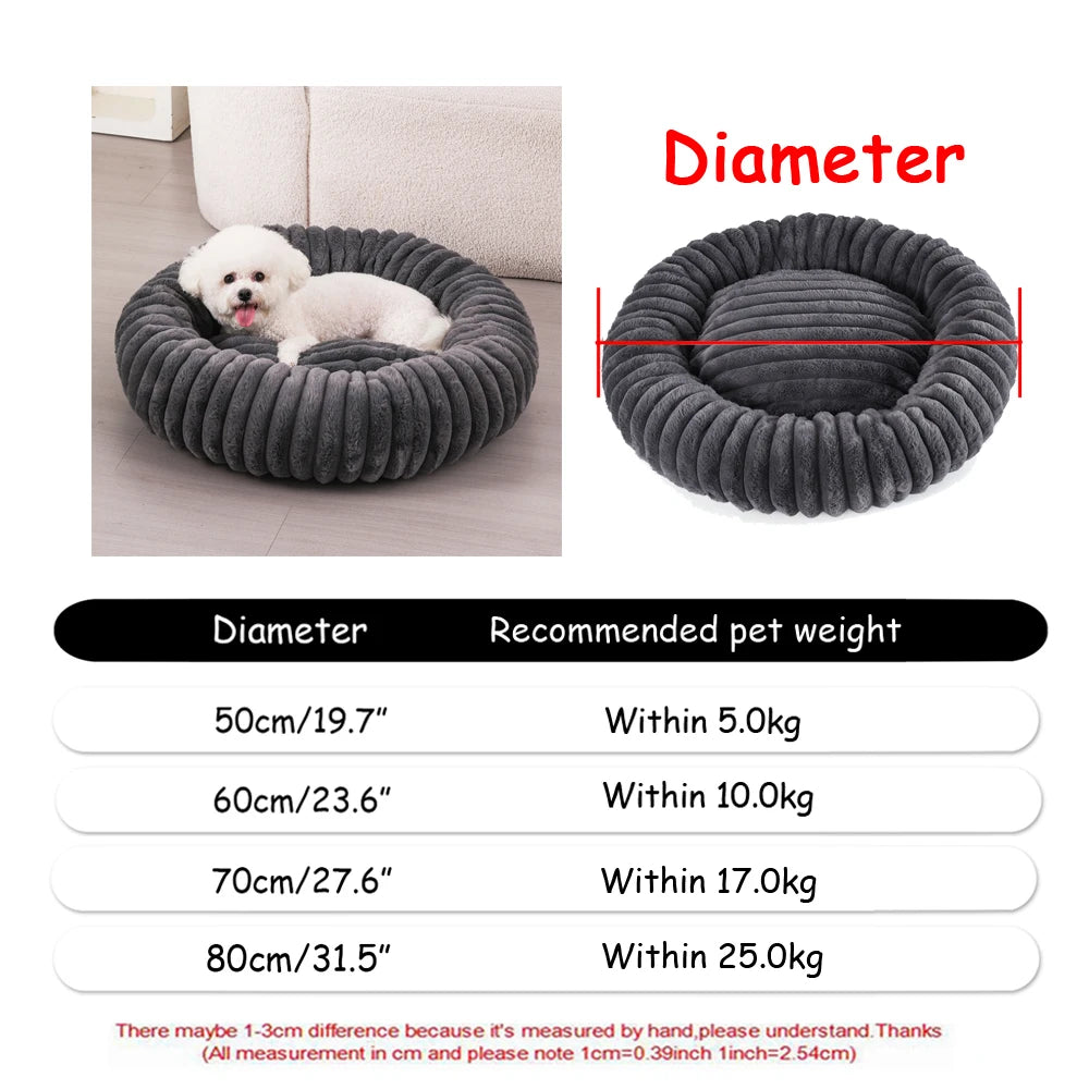 Lit Rond Cocon Apaisant ZenPaw™ - Grand Format Sommeil Serein